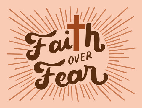 Faith Over Fear Yardsy Sign