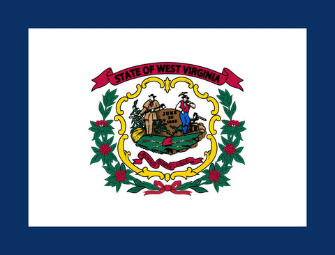 West Virginia State Flag Yardsy Sign