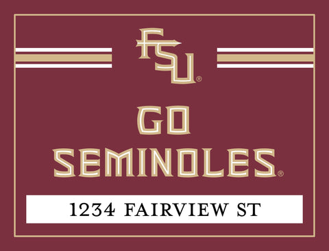 FSU Go Seminoles Custom Yardsy Sign