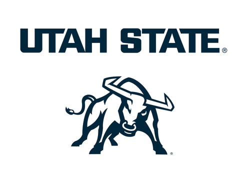 Utah State Mascot White Yardsy Sign