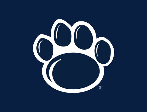 Penn State Paw Mark Navy Yardsy Sign