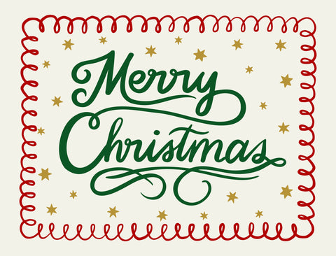 Merry Christmas Script Yardsy Sign