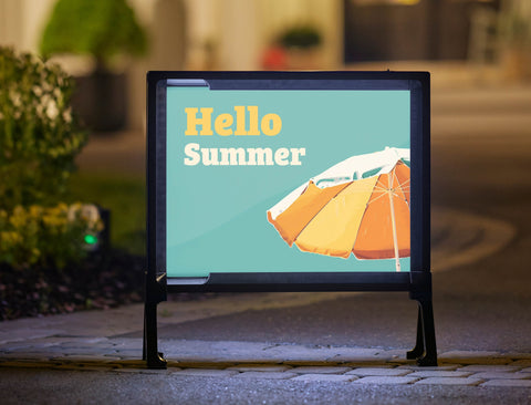 Hello Summer Umbrella Yardsy Sign