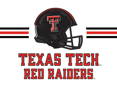 Texas Tech Red Raiders Helmet White Yardsy Sign