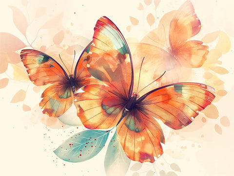 Orange Butterflies Yard Decoration Yardsy Sign