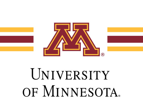 Minnesota M Stripes White Yardsy Sign