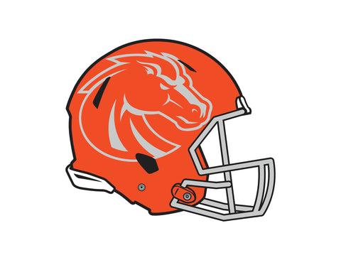 Boise State Orange Helmet Mark White Yardsy Sign