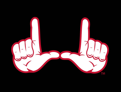 Utah Utes "U" Hand Black Yardsy Sign