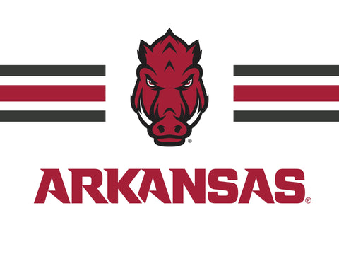 Arkansas Mascot Stripes White Yardsy Sign