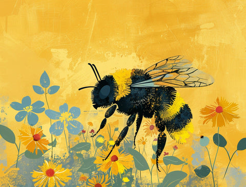 Bumbling Bee Garden Yardsy Sign