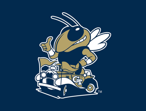 Georgia Tech Buzz Mascot Navy Yardsy Sign