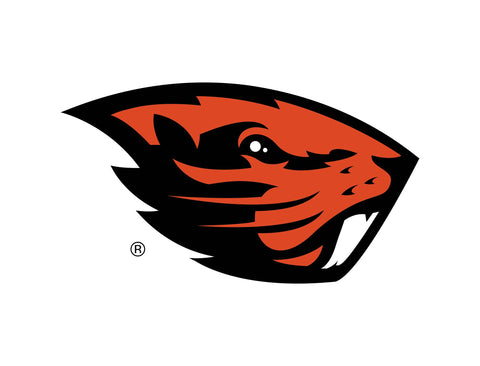 Oregon State Beavers Mascot White Yardsy Sign