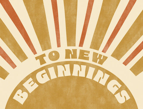 To New Beginnings Yardsy Sign