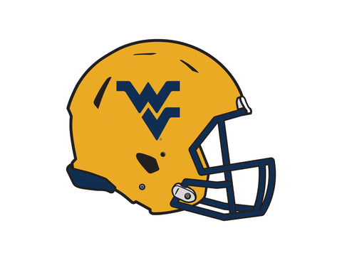 West Virginia Helmet Gold Mark White Yardsy Sign