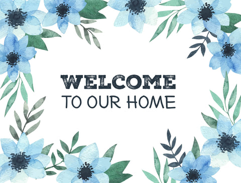 Cool Leaves Welcome Yardsy Sign