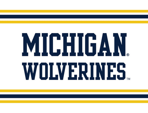 Michigan Wolverines Block White Yardsy Sign
