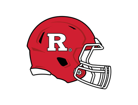 Rutgers Helmet Mark White Yardsy Sign