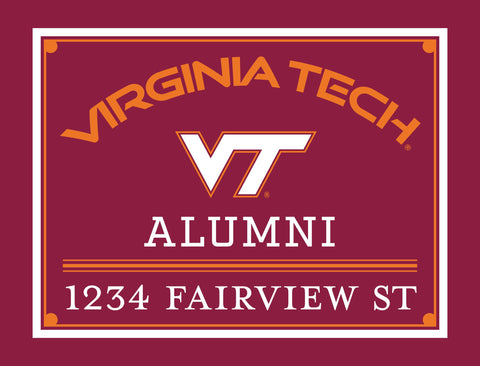 Alumni Virginia Tech Custom Yardsy Sign