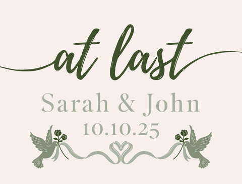 At Last Custom Yardsy Sign