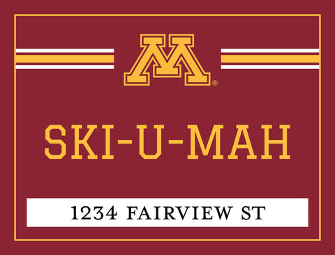 Minnesota Ski-U-Mah Custom Yardsy Sign