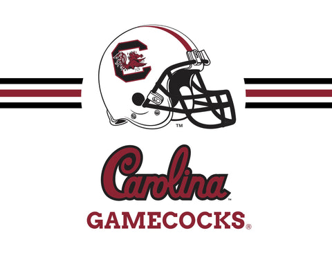 South Carolina Gamecocks Helmet Stripes White Yardsy Sign