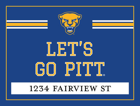 Pittsburgh Let's Go Pitt Custom Yardsy Sign