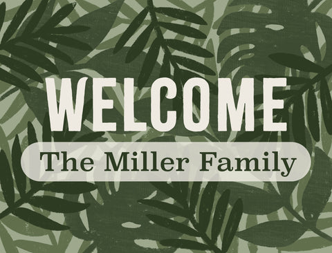 Tropical Welcome Custom Yardsy Sign