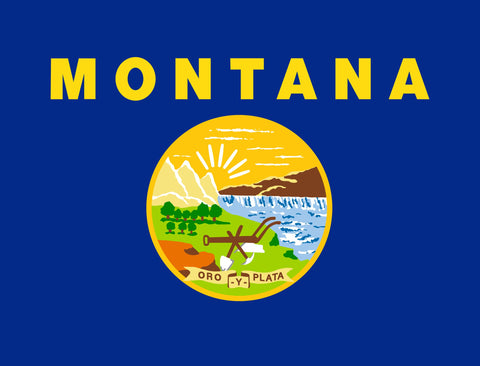 Montana State Flag Yardsy Sign