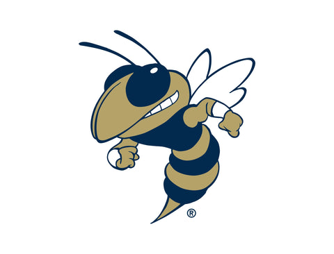 Georgia Tech Buzz Mascot White Yardsy Sign