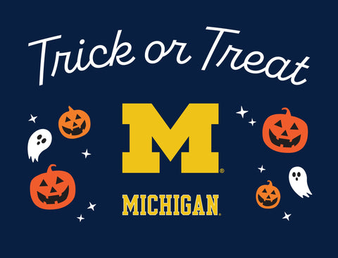 Michigan Halloween Trick Or Treat Yardsy Sign