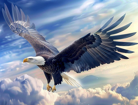 Soaring Eagle Patriotic Yardsy Sign