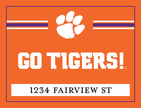 Clemson Go Tigers Custom Yardsy Sign