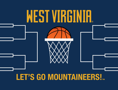 West Virginia Basketball Yardsy Sign