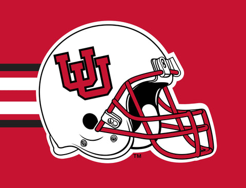 Utah Helmet Red Stripe Yardsy Sign