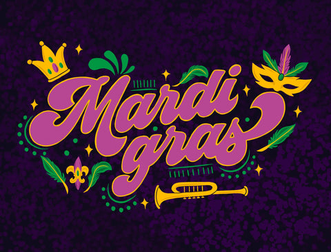 Mardi Gras Yardsy Sign