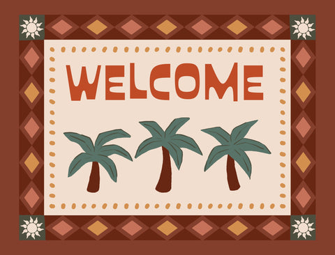 Boho Welcome Yardsy Sign
