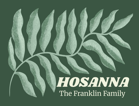 Hosanna Branch Custom Yardsy Sign