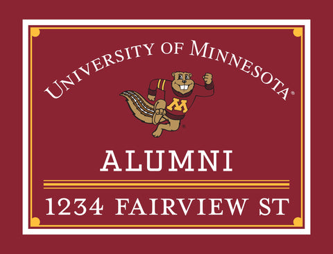 Alumni Minnesota Custom Yardsy Sign