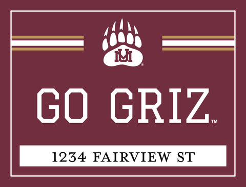 Montana Go Griz Custom Yardsy Sign