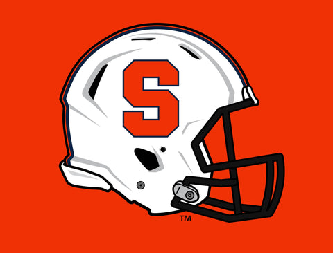 Syracuse Helmet Big Orange Yardsy Sign