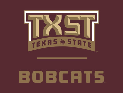 Texas State TXST Bobcats Maroon Yardsy Sign