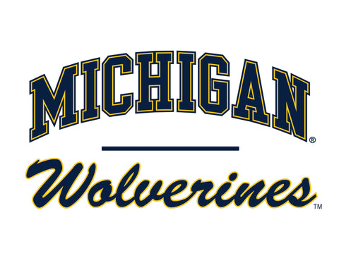 Michigan Wolverines Script White Yardsy Sign