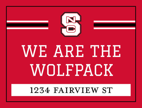 NC State We Are The Wolfpack Custom Yardsy Sign