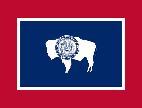 Wyoming State Flag Yardsy Sign