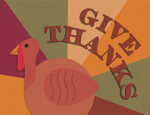 Give Thanks Turkey Yardsy Sign