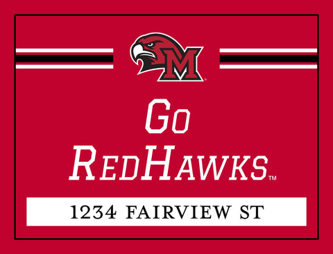 Miami Ohio Go Redhawks Custom Yardsy Sign