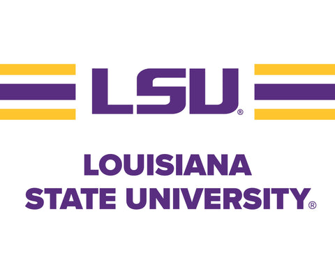 LSU Stripes White Yardsy Sign