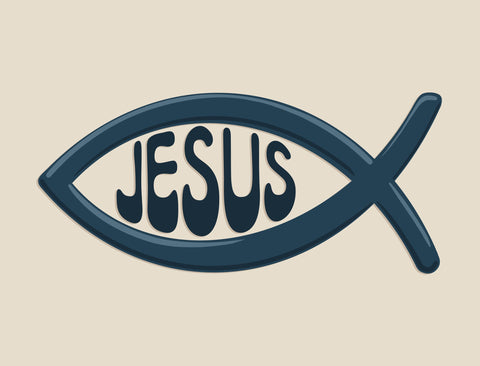 Jesus Fish Yardsy Sign