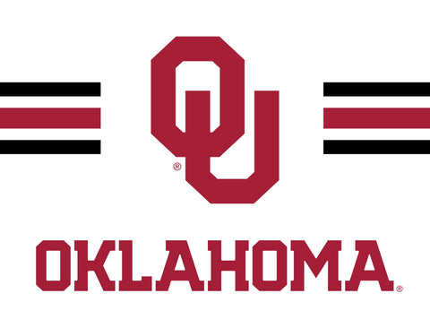Oklahoma OU White Yardsy Sign