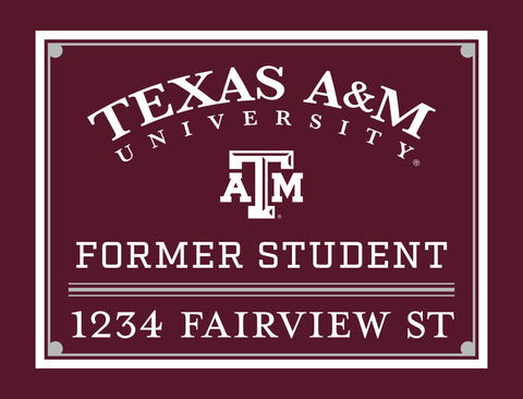 Former Student Texas A&M Custom Yardsy Sign